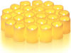 Picture of Homemory 24Pack Flickering Flameless Votive Candles, 200+Hour Electric Fake Candles, Battery Operated LED Tealight for Wedding Decor, Outdoor, Table, Festival (Warm White,Battery Included)