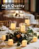 Picture of Homemory 24Pack Flickering Flameless Votive Candles, 200+Hour Electric Fake Candles, Battery Operated LED Tealight for Wedding Decor, Outdoor, Table, Festival (Warm White,Battery Included)