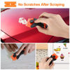 Picture of 2PACK Razor Blade Scraper, 2-in-1 Scraper Tool with 12Pcs Plastic Blades and 7Pcs Metal Blades, Multi-Purpose Cleaning Razor Scraper for Decals, Stickers, Labels, Caulk, Adhesive, Paint Removal