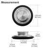 Picture of 3 3/8 inch (8.57 cm) - Kitchen Sink Stopper Stainless Steel Garbage Disposal Plug Fits Standard Kitchen Drain Size of 3 1/2 inch (3.5") Diameter