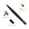 Picture of kaverme 3PCS Precision Tweezers Set, Upgraded Anti-Static Stainless Steel of Tweezers, for Electronics, Soldering, Laboratory Work, Jewelry-Making, Model, Craft