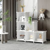 Picture of AWTATOS Cube Storage Organizer, Storage Cubes Shelves Bookshelf, 6 Cube Closet Organizers and Storage, DIY Stackable Plastic Clothes Organizer Shelving for Bedroom, Home, White