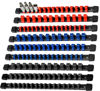 Picture of AMM 9-Piece Socket Organizer, 1/2 inch, 3/8 inch and 1/4 inch Drive ABS Tools-Socket Holder,Heavy Duty Socket Racks, Premium Quality Socket Clip Rail Holder,The best tool trays in the garage