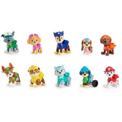 Picture of Paw Patrol, 10th Anniversary, All Paws On Deck Toy Figures Gift Pack with 10 Collectible Action Figures, Kids Toys for Ages 3 and up