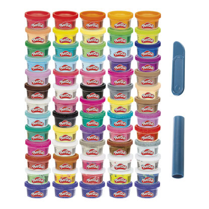 Picture of Play-Doh Ultimate Color Collection 65-Pack of 1-oz Cans, Includes Sparkle, Confetti & Color Burst, Back to School Classroom Supplies, Preschool Toys, Ages 2+ (Amazon Exclusive)