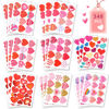 Picture of 348 Pcs Valentines Stickers for Kids, Bulk Love Heart Stickers Valentines Crafts for Kids Classroom Favors Supplies, Valentine's Day Party Decorative Stickers for Gift Box Envelope Wedding