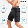 Picture of Bodyprox Protective Padded Shorts for Snowboard,Skate and Ski,3D Protection for Hip,Butt and Tailbone (Medium) Black