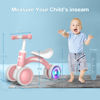 Picture of Colorful Lighting Baby Balance Bike Toys for 1 Year Old Girl Gifts, 10-36 Month Toddler Balance Bike, No Pedal 4 Silence Wheels & Soft Seat Pre-School First Riding on Toys, 1st Birthday Gifts.