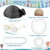 Picture of Huskein Old Lady Costume for Kids Women, 100 Days of School Black White Bun Wig Glasses Wig Cap Pearl Necklace Bracelet Accessories