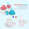 Picture of CUTE STONE Color Changing Kitchen Sink Toys, Children Electric Dishwasher Playing Toy with Running Water, Upgraded Faucet, Automatic Water Cycle System Play House Pretend Role Play Toys for Boys Girls