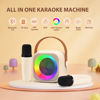 Picture of Jeefu Karaoke Machine for Kids, Toys for 3-12 Years Old Girls Gifts, Kids Karaoke Microphone Machine Toy, Best Fun Christmas Birthday Gifts for 5 6 7 8 9 10 11 Years Teens Girl Boys Beige 2 Mic