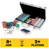 Picture of Spin Master Games, Cardinal Classics, 300-Piece Poker Set with Aluminum Carrying Case & Professional Weight Chips & Poker Dice, for Ages 8+
