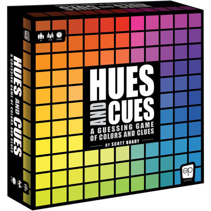 Picture of HUES and CUES - Vibrant Color Guessing Board Game for 3-10 Players Ages 8+, Connect Clues and Guess from 480 Color Squares