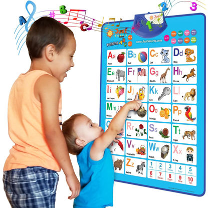 Picture of Just Smarty Alphabet Wall Chart for Toddlers 1-3 | ABCs & 123s Kids Learning Toy | Educational Gift for Toddler Ages 1 2 3 4 5 | Speech Therapy Toys for Toddlers 1-3 | Autism Toys for Toddlers 3-4