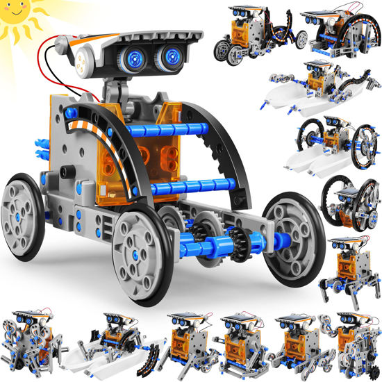 Picture of STEM 13-in-1 Education Solar Power Robots Toys for Boys Age 8-12, DIY Educational Toy Science Kits for Kids, Building Experiment Robotics Set Birthday Gifts for 8 9 10 11 12 Years Old Boys Girls Teens