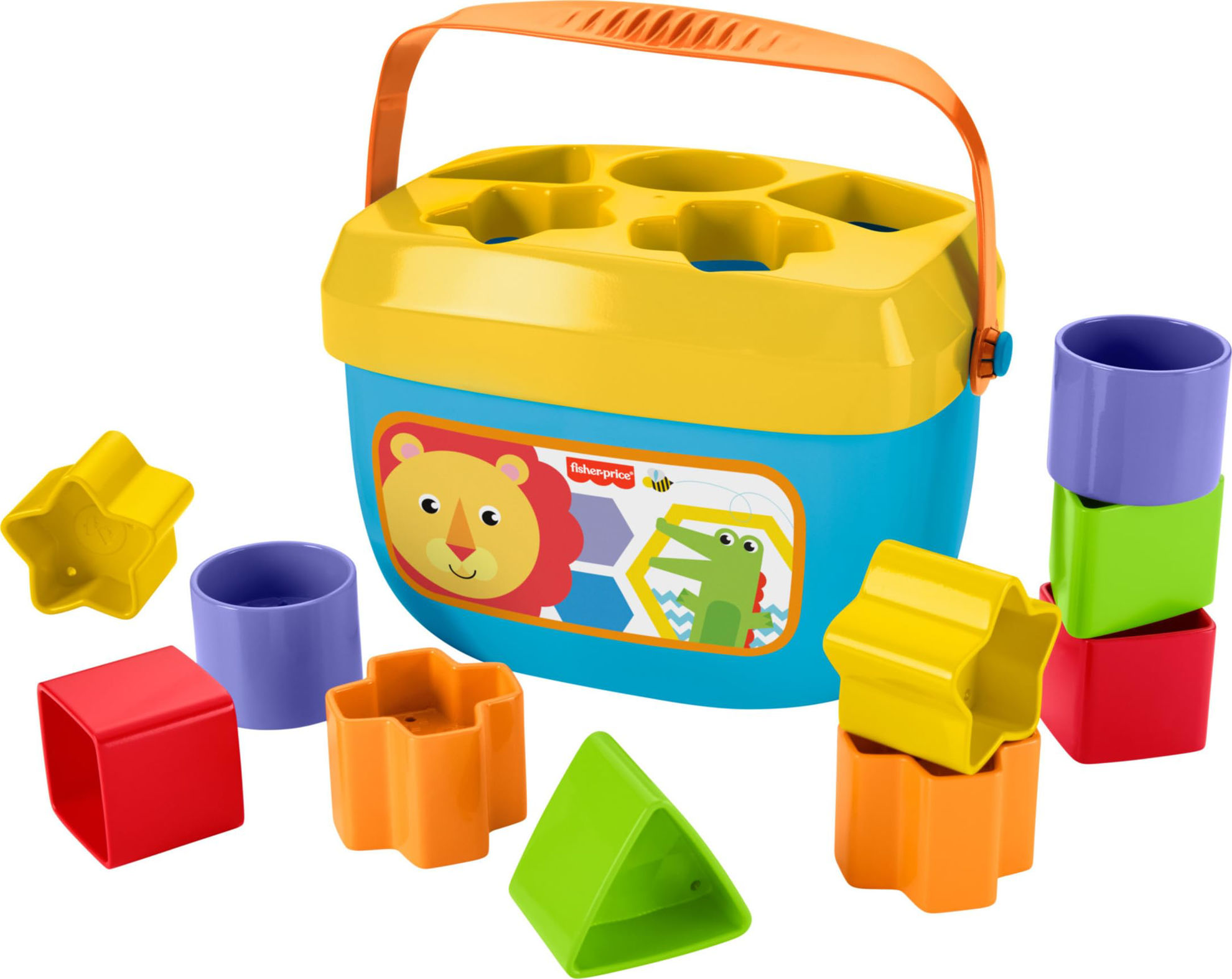 GetUSCart- Fisher-Price Infant Toy Set, Baby’s First Blocks (10 Shapes ...