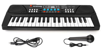 Picture of 37 Key Upgrade Piano Keyboard for Kids Musical Toys Ages 3-5 Beginners Keyboard Piano with Microphone for 3 4 5 6 Year Old Boys Girls Gifts