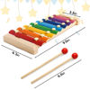 Picture of MCPINKY Xylophone for Kids, Xylophone Musical Toy with Child Safe Mallets Educational Musical Instruments Toy for Toddlers 1-3