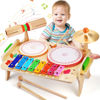 Picture of Wingyz Kids Drum Set for Toddlers Baby Music Instruments 7 in 1 Montessori Preschool Musical Toys Children Drum kit Xylophone Tambourine Birthday Gifts for Boys and Girls
