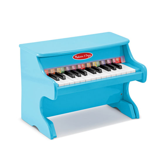 Picture of Melissa & Doug Learn-to-Play Piano With 25 Keys and Color-Coded Songbook - Blue