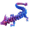 Picture of Qxbuhe 12inch 3D Printed Dragon Egg,Mystery Crystal Dragon Fidget Toys,Articulated Dragon,Home Desk Decor Easter Surprise Dinosaur Eggs,Adults Fidget Toys for Autism/ADHD (Laser Purple)