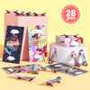 Picture of 28 Pack Valentines Day Gifts for Kids - Mini Finger Skateboard with Valentine's Day Greeting Cards for Kids, Fingerboard Skate Lovers Classroom Valentine's Party Favor, Exchange Prizes Gift