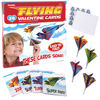 Picture of 28-Pack Flying Paper Airplanes Valentines Cards for Kids Classroom with Envelopes I Valentines Day Cards for Kids School | Party Favor Bulk Toys, Classroom Toy | Origami Paper Airplane Kit