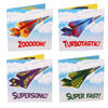 Picture of 28-Pack Flying Paper Airplanes Valentines Cards for Kids Classroom with Envelopes I Valentines Day Cards for Kids School | Party Favor Bulk Toys, Classroom Toy | Origami Paper Airplane Kit