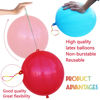 Picture of LEEZZIZZ 30Pcs Punch Balloons, Thickened Neon Punching Balloon Heavy Duty with Rubber Band Handle Birthday Party Favors for Kids Weddings Goodie Bag Supply