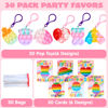 Picture of JOYIN 30 Packs Valentine’s Day 6-Design Gift Cards with Pop Bubble Keychains, Mini Colored Pop, Multi-Shape Stress Relief Fidget Toys for Kids Valentine's Party Favors and Classroom Gift Exchange