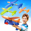 Picture of Fuwidvia 3 Pack Airplane Launcher Toys, 13.2'' LED Foam Glider Catapult Plane Toy for Boys, 2 Flight Modes Outdoor Flying Toys Birthday Gifts for Boys Girls 4 5 6 7 8 9 10 11 12 Year Old