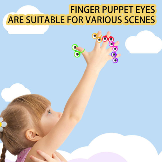 GetUSCart- 100 PCS Eye Finger Puppets Toys Set, Wiggly Eyeball Finger ...