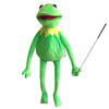 Picture of Lacroky Kermit Frog Puppet with Puppets Control Rod & 50 Pcs Kermit The Frog Puppet Stickers, Hand Kermit Puppet Soft Stuffed Plush Toy for Boys & Girls - 24 Inches