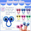 Picture of Woozettn 100PCS Eye Finger Puppets,Wiggly Eyeball Finger Puppet Eye On Rings,Eyes Monster Finger Googly Eye Rings for Kids Party Favors,Classroom Rewards,Christmas,Birthday Gift,6 Colors