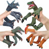 Picture of COGO MAN Dinosaur Toys Dinosaur Figure, Rubber Dinosaur Finger Puppets Set with Heads, Paws, and Feet, Bath Toys for Kids, Finger Puppets 20pcs