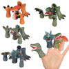 Picture of COGO MAN Dinosaur Toys Dinosaur Figure, Rubber Dinosaur Finger Puppets Set with Heads, Paws, and Feet, Bath Toys for Kids, Finger Puppets 20pcs