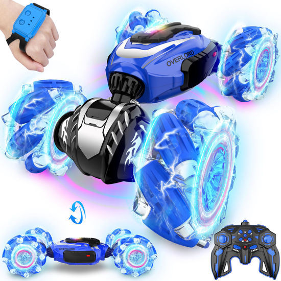 Picture of Remote Control Car, Gesture Sensing RC Stunt Car, 4 WD Transform Off Road for Rotating, 2.4Ghz Hand Controlled Remote Control Twister Cars, RC Cars for Kids Boys Girls Toy Gift Age 6 7 8 9 10 11 12 yr