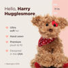 Picture of Bearington Harry Hugglesmore The Valentine's Day Stuffed Animal, 11 Inch Brown Puppy Stuffed Animal, Ideal for Valentine's Day Gifts