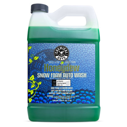 Picture of Chemical Guys CWS 110 Honeydew Snow Foam Car Wash Soap (Works with Foam Cannons, Guns or Bucket Washes) Safe for Trucks, Motorcycles, RVs & More, 128 fl oz (1 Gallon), Honeydew Scent