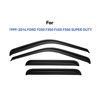 Picture of Window Visors Rain Guards for 1999-2016 Ford F250 F350 F450 F550 Super Duty, Window Wind Deflectors Vent Shades for 99-16 F-250 F-350 F-450 F-550 SuperCrew Cab