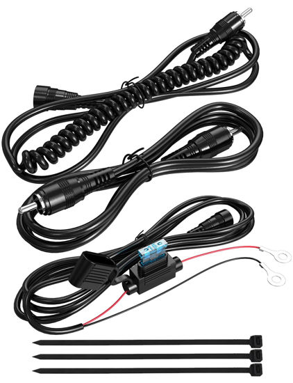 Picture of Heated Shield Cord, Mellbree Snowmobile Helmet Heated Shield Cord Replacement Electric Shield Wire Tight Hook Up A Heated Shueld (Kit)