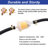 Picture of Tnisesm 1/4 Inch ID Fuel Line Hose 10 Feet + 20Pcs 2/5" ID Hose Clamps for Kawasaki Kohler Briggs & Stratton Small Gas Diesel Powersports Engines and Generators