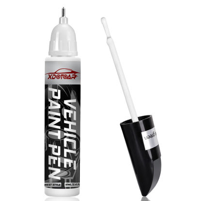 Picture of White Car Paint Touch Up Pen, Color Accurate Touch Up Paint for Cars, Professional Automotive Paint Scratch Repair, Lasting Auto Scratch Remover, Quick Drying, Easy to Use, Safe and Non-toxic