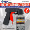 Picture of Instant Aerosol Trigger Handle (Pack of 2), Instantly Converts Spray Cans into Spray Guns - Full Hand Grip, Reusable, Easy to Clip-On & Off - Universal Fit, Use on Spray Paint, Adhesives, Lubricants