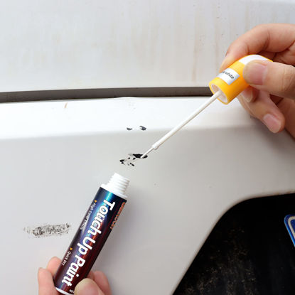 Picture of Touch Up Paint for Cars, White Car Paint Scratch Repair, 2-In-1 Car Touch Up Paint Fill Paint Pen, Quick & Easy Solution to Repair Minor Automotive Scratches 0.8 fl oz