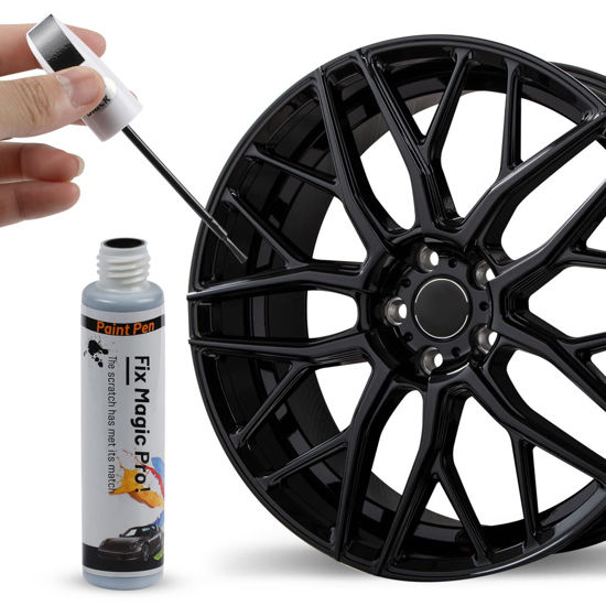 Picture of Ouzorp Car Wheel Scratch repair Rim Touch Up Paint Rim Scratch Repair Pen Quick And Easy Wheel（BLACK