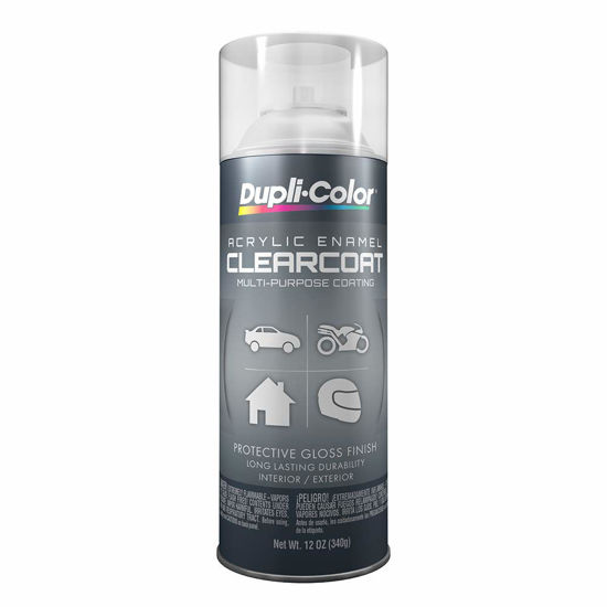 Picture of Dupli-Color DA1692 Multi-Purpose Acrylic Enamel Spray Paint - Crystal Clear - 12 oz. Aerosol Can