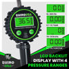Picture of Rhino USA Digital Tire Inflator with Pressure Gauge (0-200 PSI) - ANSI B40.7 Accurate, Large 2" Easy Read Glow Dial, Premium Braided Hose, Solid Brass Hardware, Best for Any Car, Truck, Motorcycle, RV