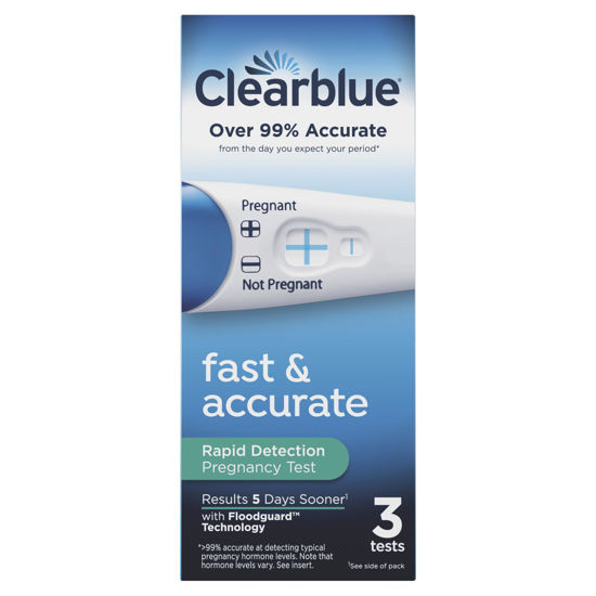 Picture of Clearblue Rapid Detection Pregnancy Test, Home Pregnancy Kit, 3 Count