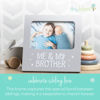 Picture of tiny ideas Me and My Brother Picture Frame, Gift Ideas For Siblings, Photo Picture Frame, Sibling Keepsake, Ideal Big Brother Gift, Shower Gift and Gender Neutral Nursery Decor, Gray